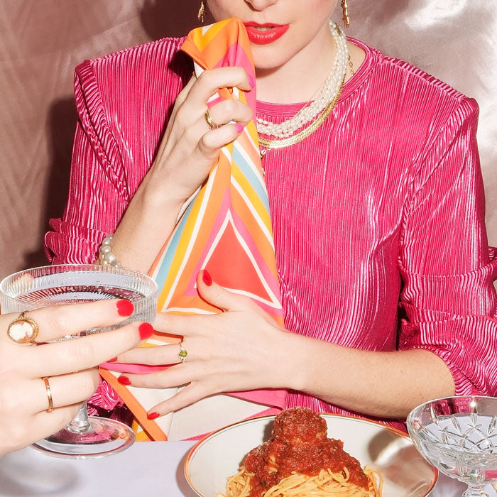 By John Designs Colourful napkin serviette