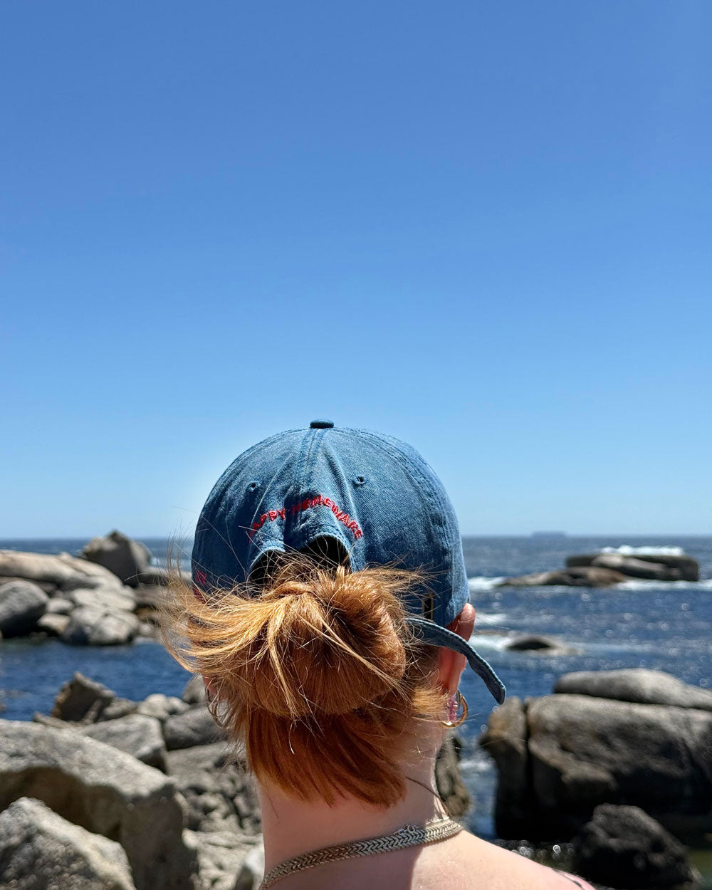 Blue "Prawn On A Fork" Cap