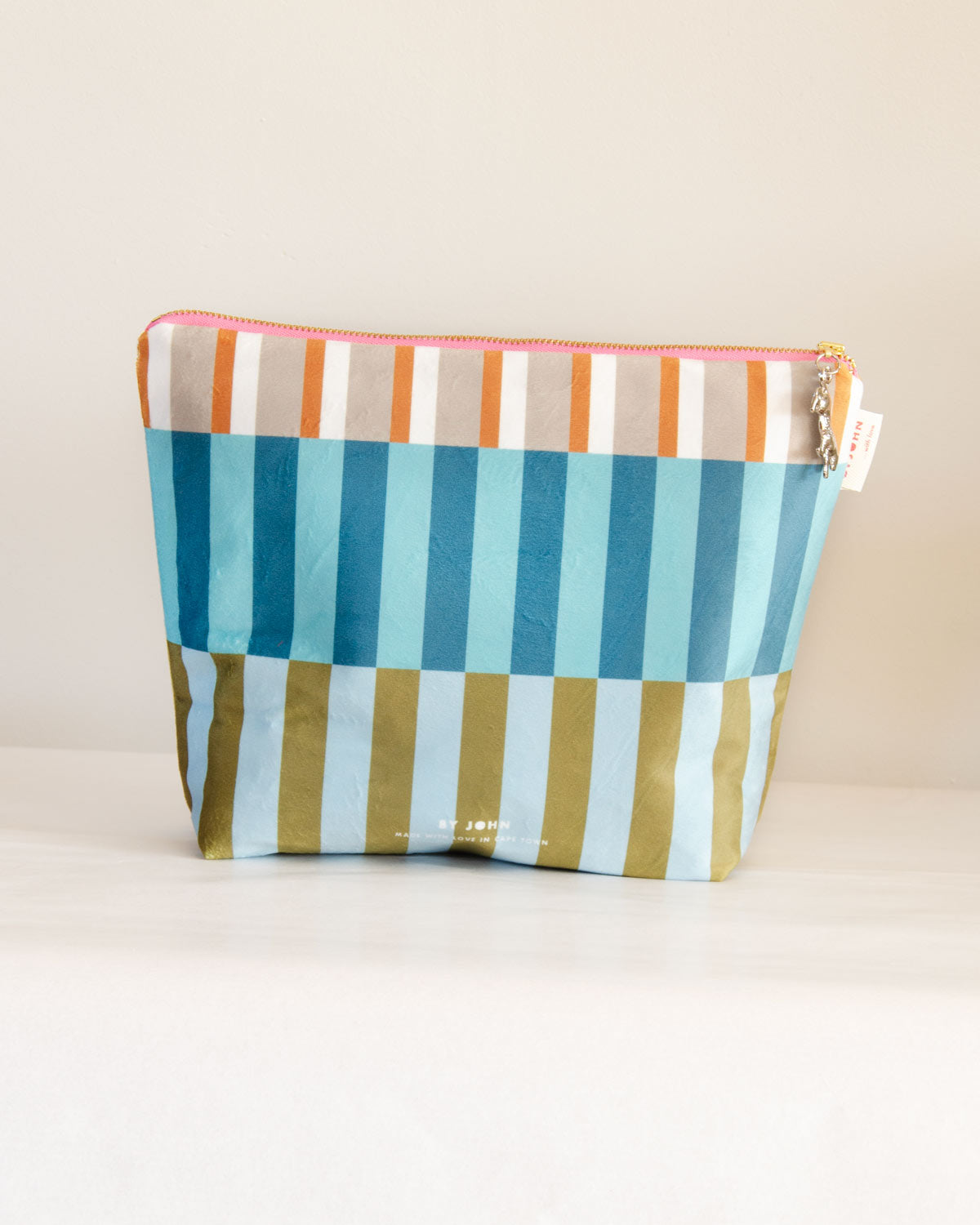 Makeup Bag Travel Bag Velvet Leopard Print By John Designs