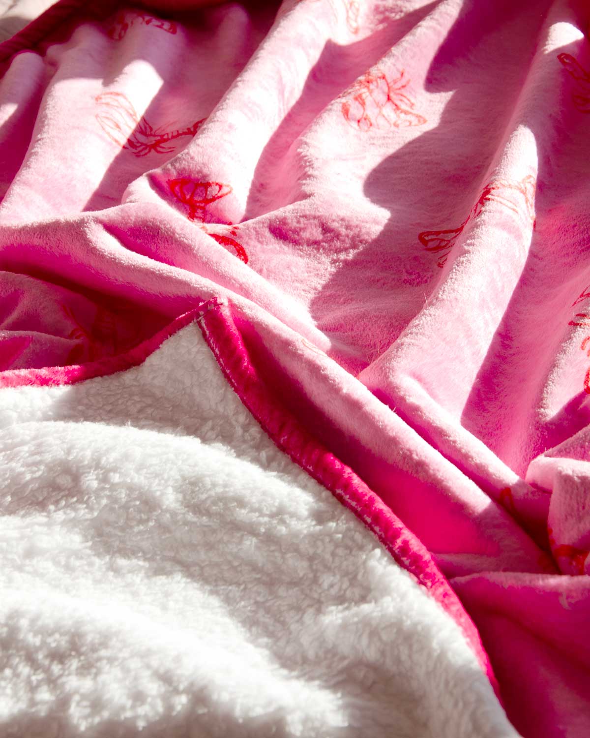 Pink Lobster Blanket