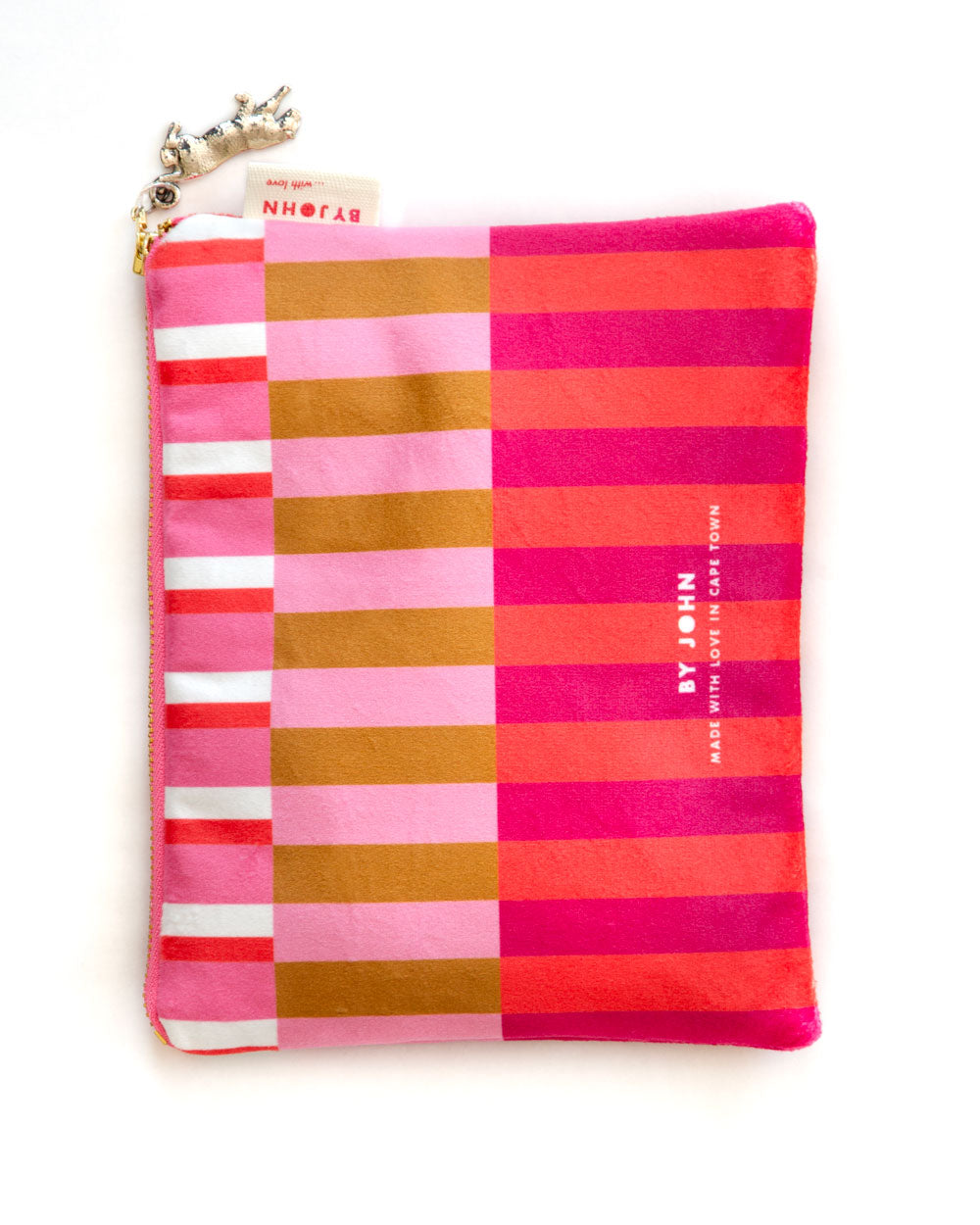 Makeup Bag, Travel Bag, Leopard Print, Velvet, By John Designs