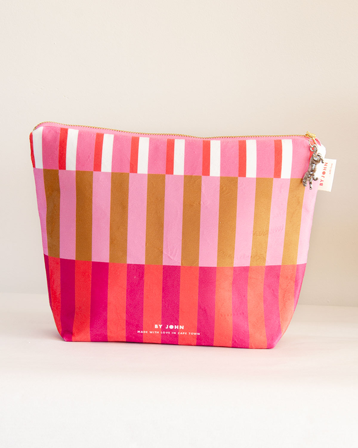 Makeup Bag Travel Bag Velvet Leopard Print By John Designs