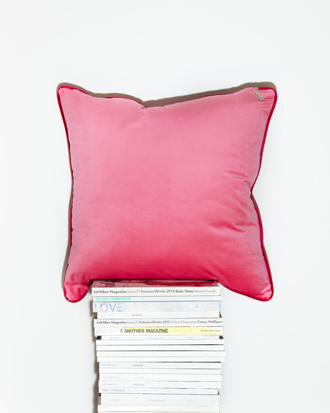 Pink & Red Velvet Scatter Cushion