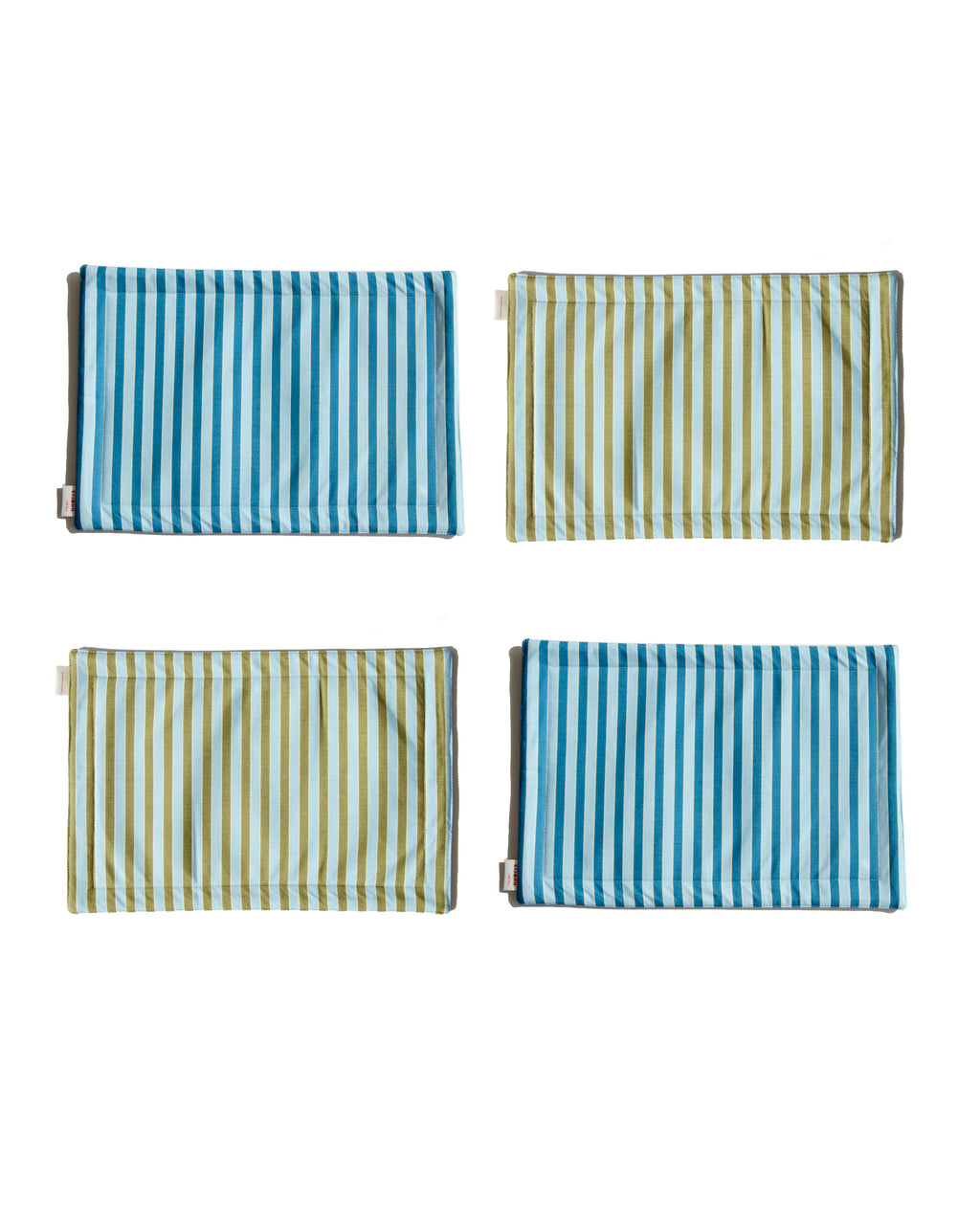 Blue & Green Stripy Placemats