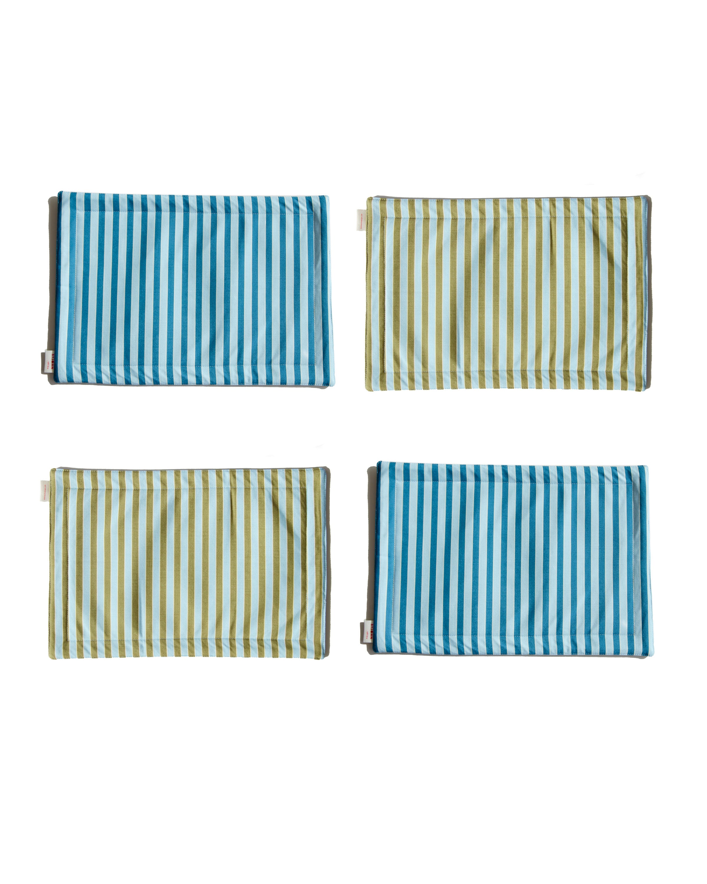 Blue & Green Stripy Placemats
