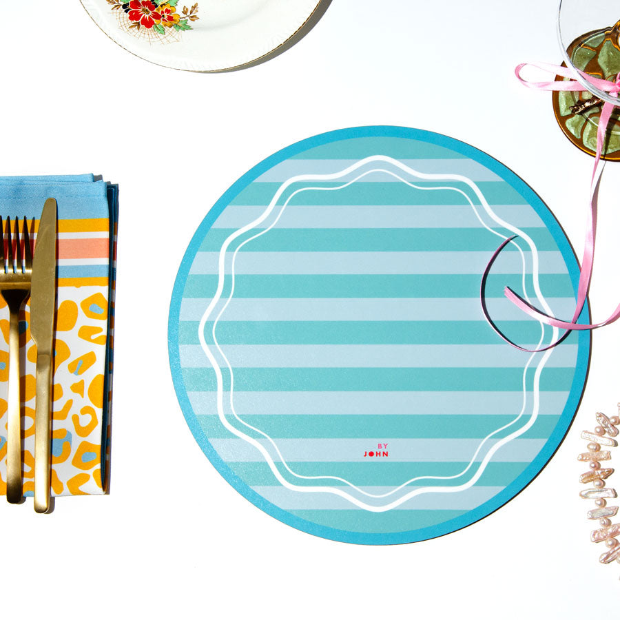 Blue Stripy Placemat