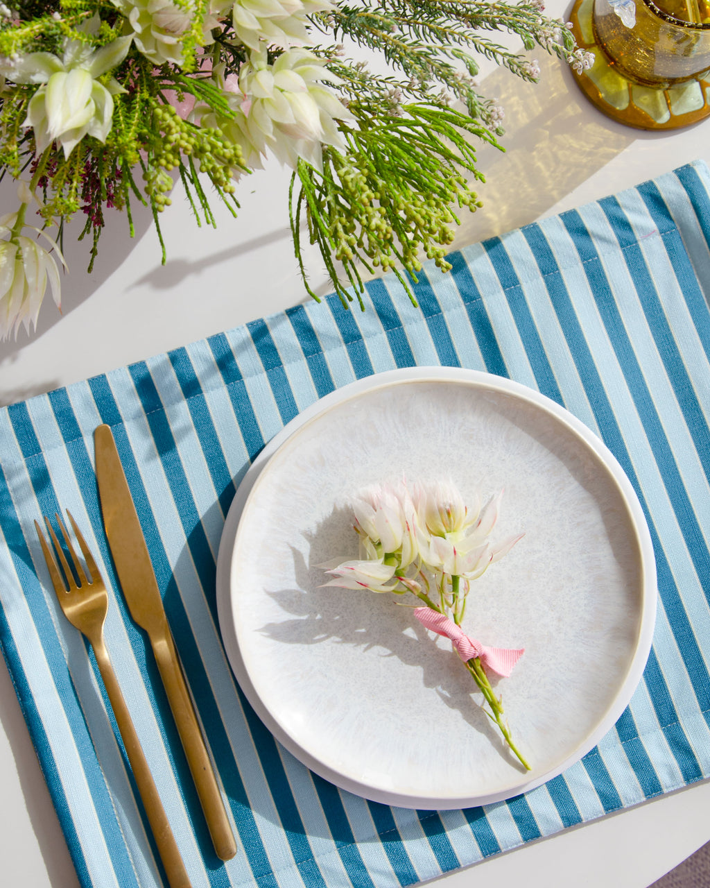 Blue & Green Stripy Placemats