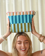 Stripy Cosmetic Bag (Large)