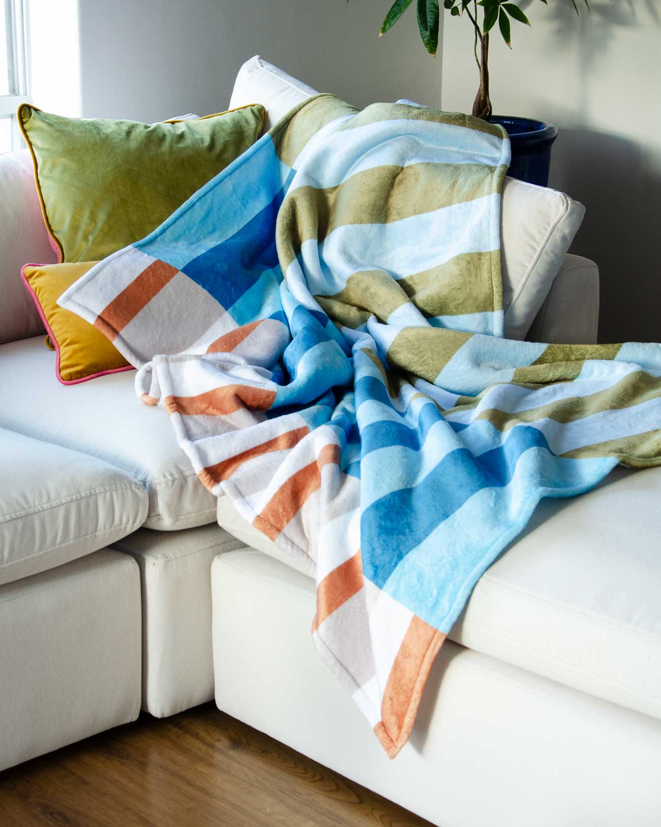 Blue Stripy Blanket