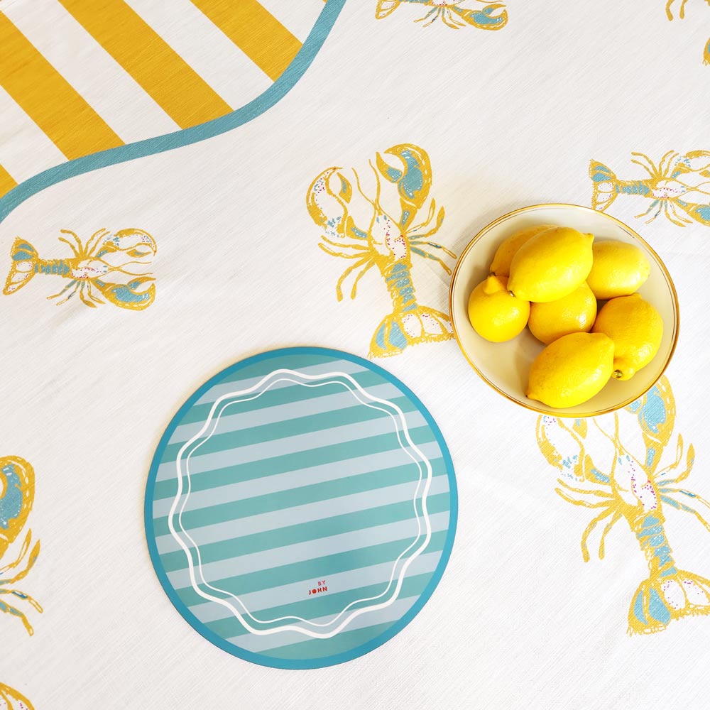 Blue Stripy Placemat