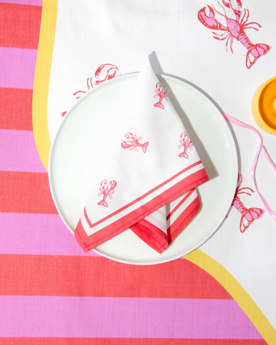 Lobster Napkin, By John Designs, Yellow Lobster, Lobster Decor, Napkin
