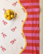 Lobster Tablecloth, Pink,  Maximalist, Dopamine Decor, Lobster, By John Designs