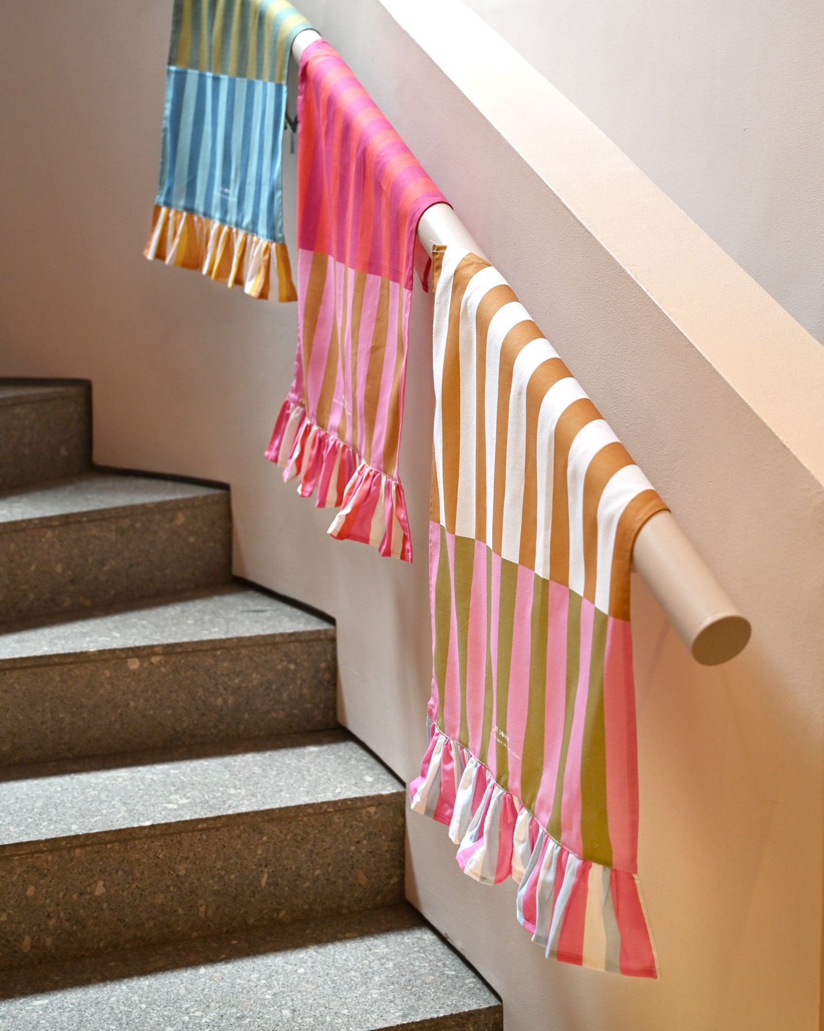 Pink Frilly Tea Towel