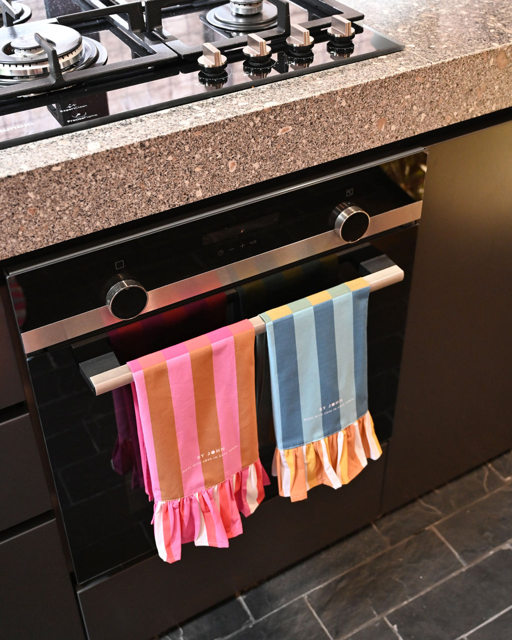 Pink Frilly Tea Towel