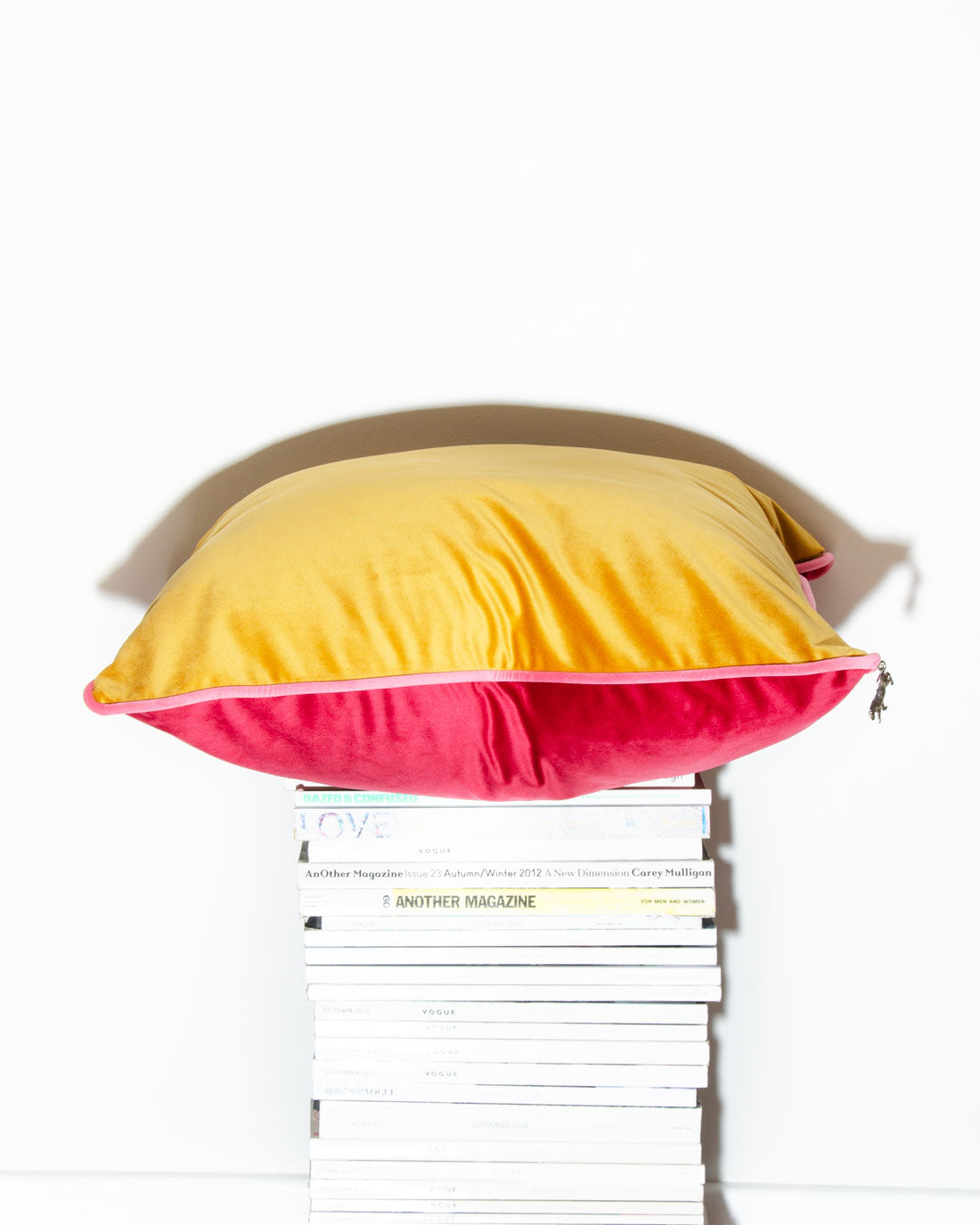Red & Gold Velvet Scatter Cushion