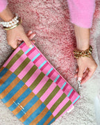 Stripy Cosmetic Bag (Large)