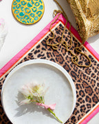 Pink Leopard Print Placemats