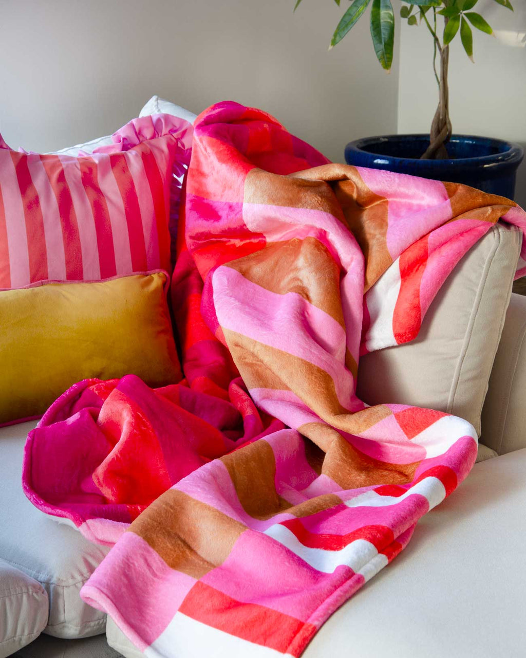 Pink Stripy Blanket