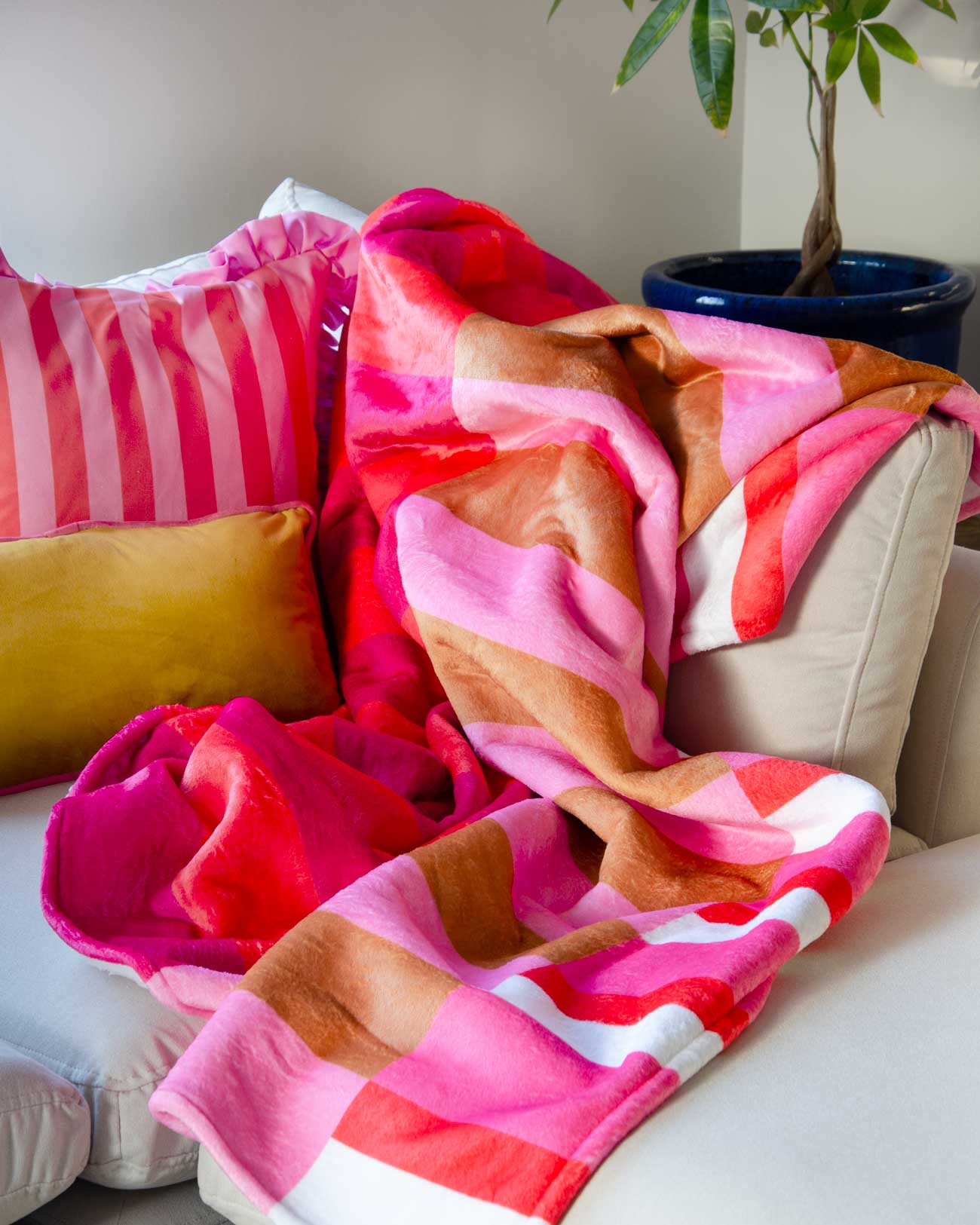Pink Stripy Blanket