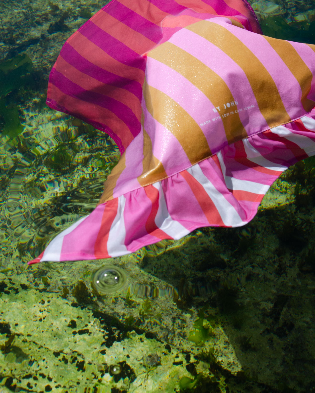 Pink Frilly Tea Towel