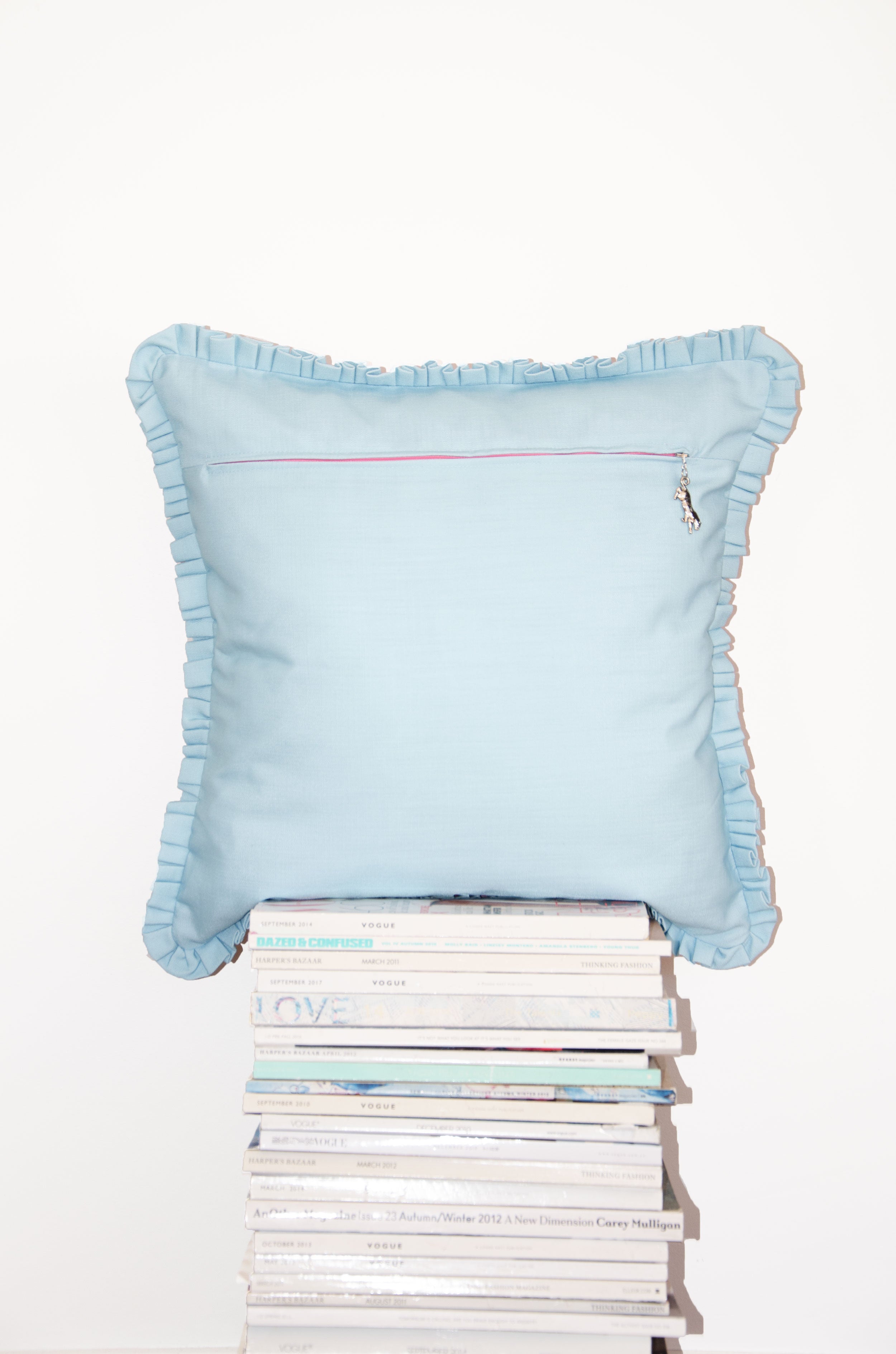 COMING SOON | Pink & Baby Blue Frilly Scatter Cushion