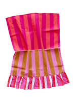 Tea Towel, By John Designs, Frill, Stripy, Kitchen towel, Dish cloth