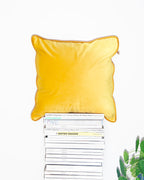 Pink & Yellow Velvet Scatter Cushion 50 x 50cm