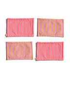Pink & Gold Stripy Placemats