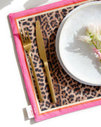 Pink Leopard Print Placemats