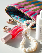 Stripy Cosmetic Bag ( Medium)