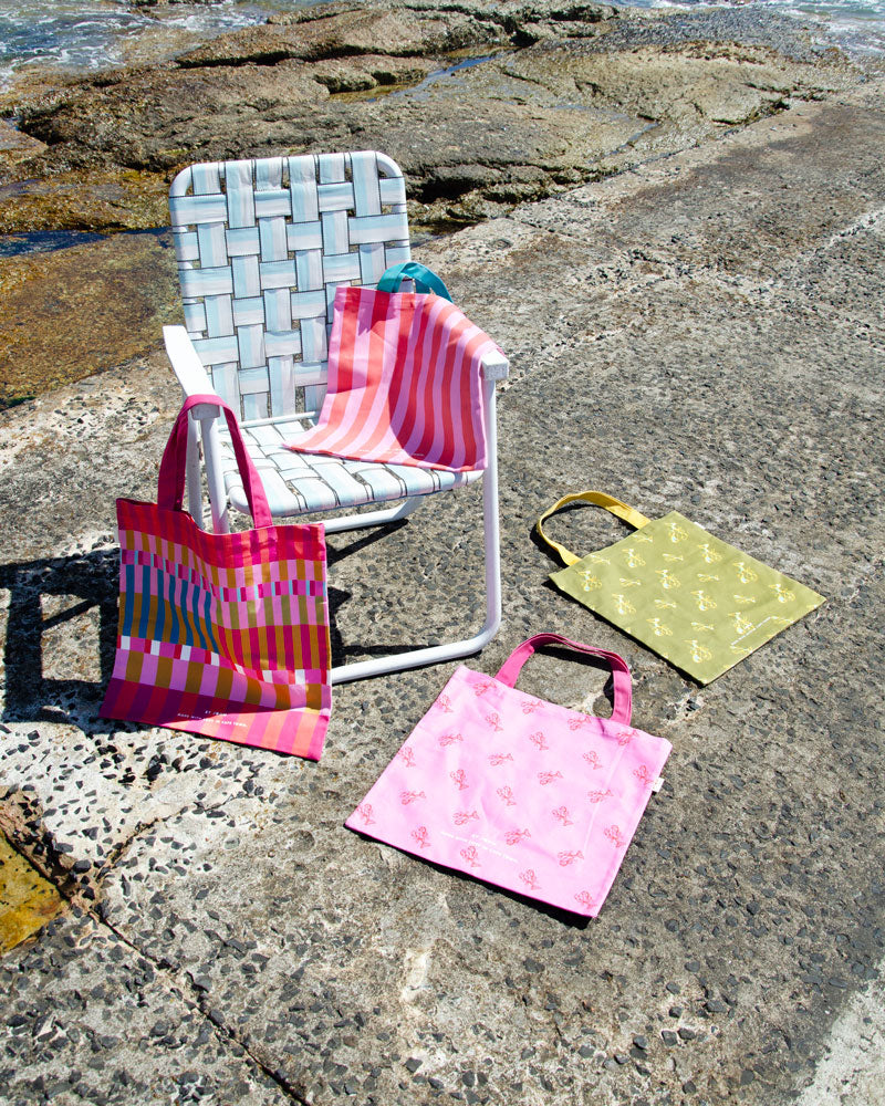 Pink Lobster Tote Bag