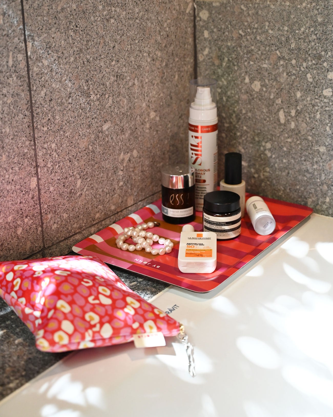 Leopard Print Cosmetic Bag (Medium)