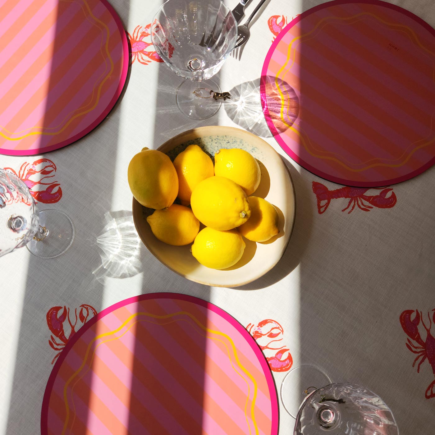 Peach Stripy Placemat
